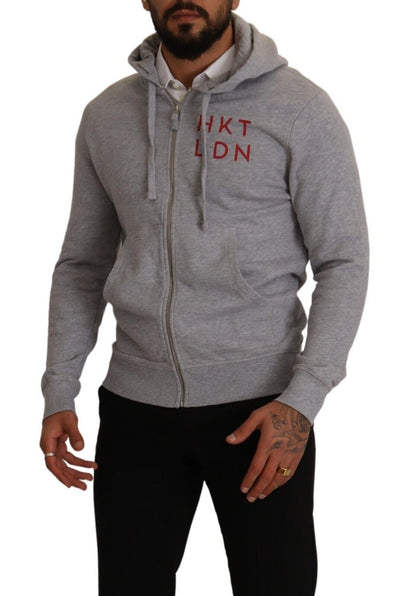 Elegante suéter Hackett con capucha y cremallera completa