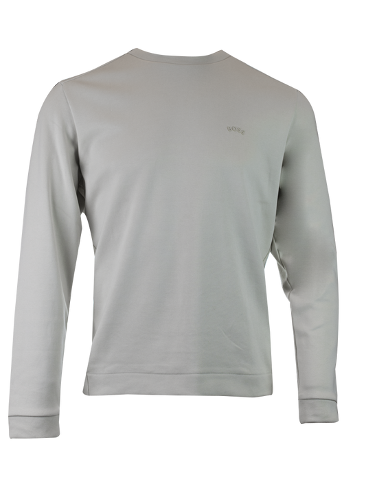Elegante sudadera de algodón beige