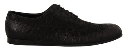Elegantes zapatos Oxford de piel exótica