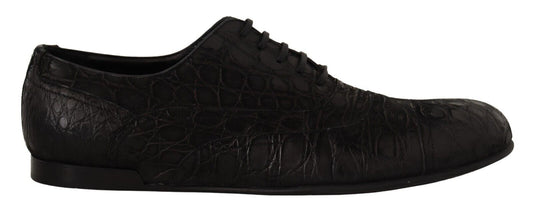 Elegantes zapatos Oxford de piel exótica