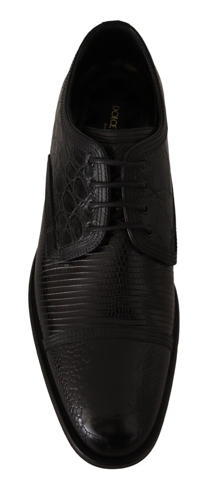Zapatos formales con cordones de cuero exótico