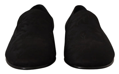 Elegantes mocasines planos de jacquard sin cordones