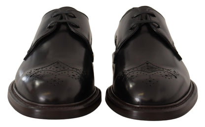 Elegantes zapatos de vestir Derby negros