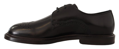 Elegantes zapatos de vestir Derby negros