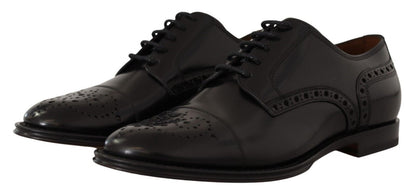Elegantes zapatos formales Oxford con punta de ala