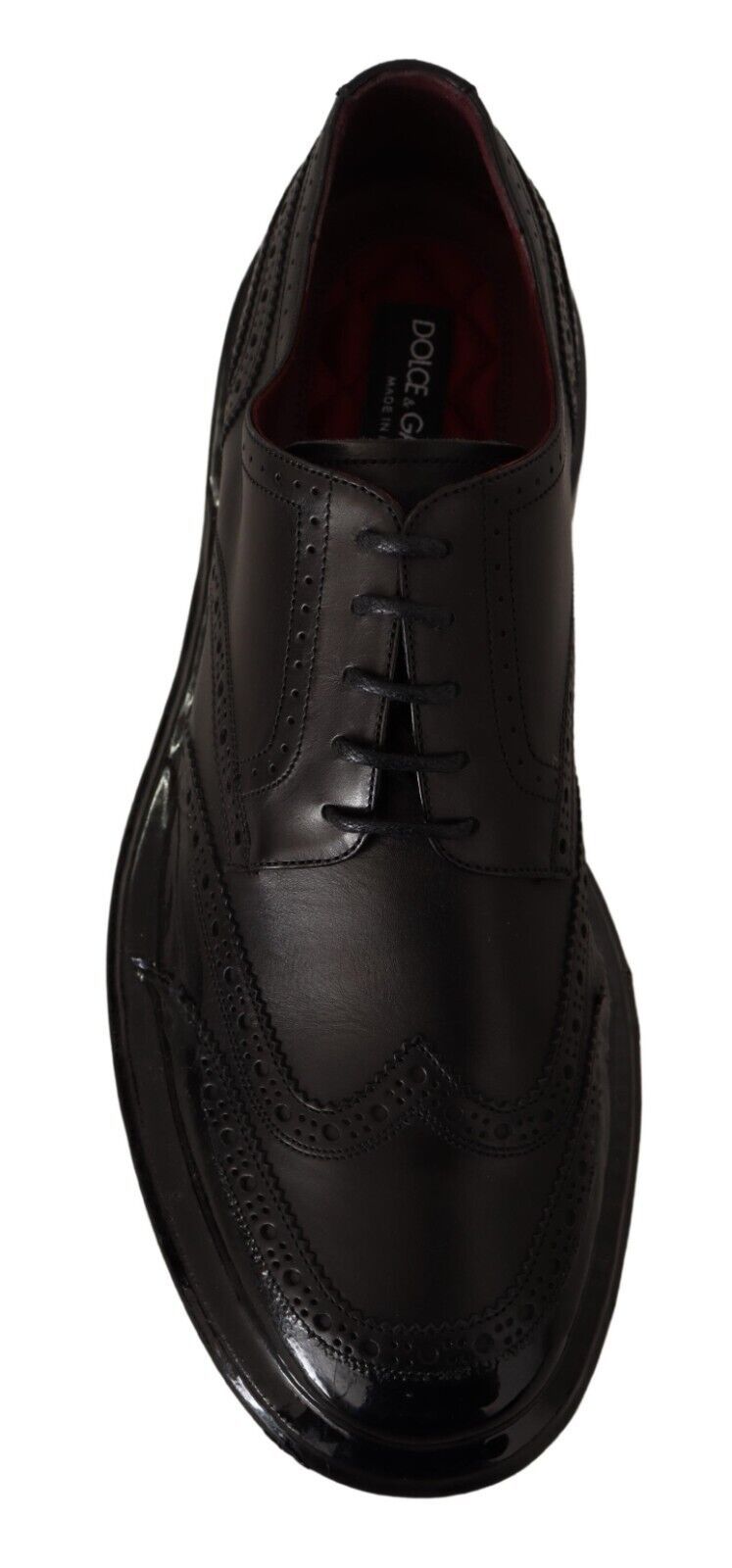 Elegante Derby Oxford de piel de becerro con punta de ala
