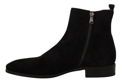 Elegantes botas Chelsea de piel de ante