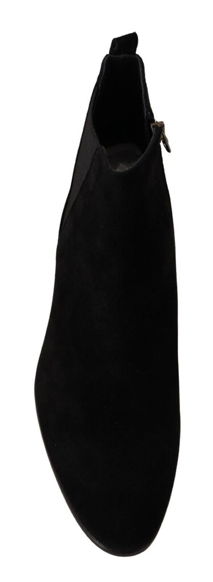 Elegantes botas Chelsea de piel de ante