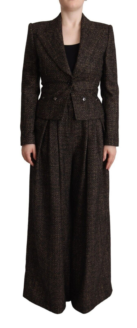 Conjunto de traje elegante de mezcla de lana