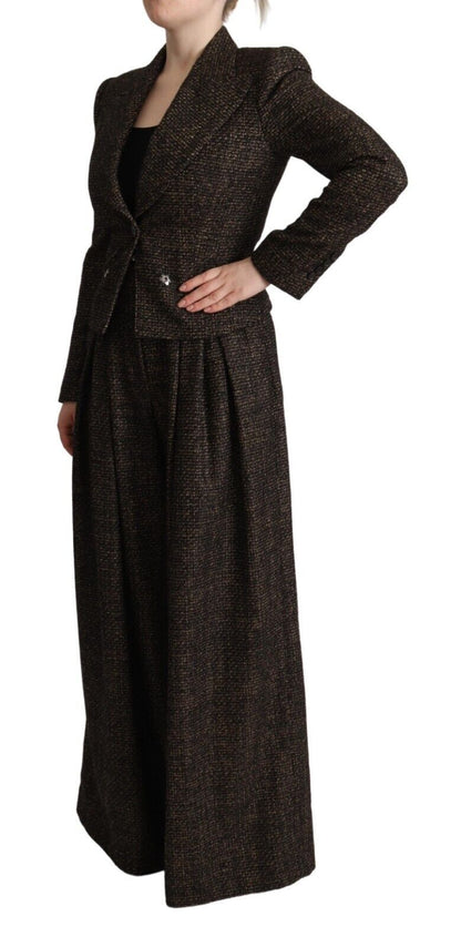 Conjunto de traje elegante de mezcla de lana