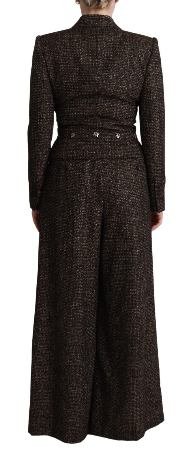 Conjunto de traje elegante de mezcla de lana