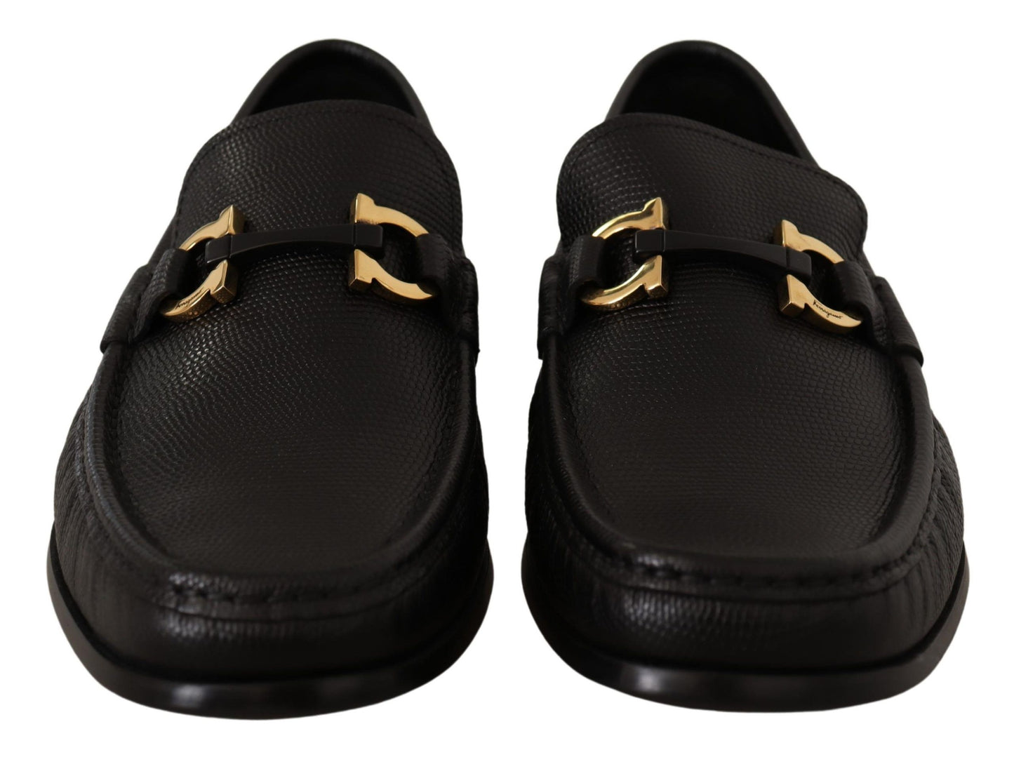 Elegantes mocasines de piel de becerro negra