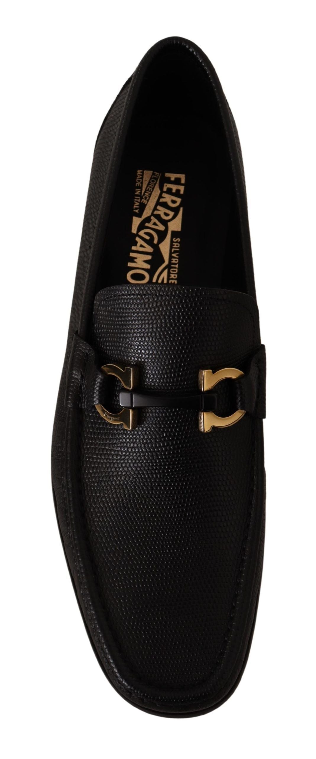 Elegantes mocasines de piel de becerro negra