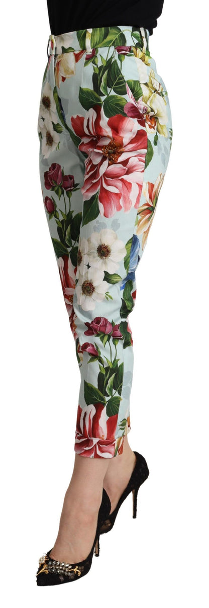 Realza tu estilo chic con pantalones cónicos florales