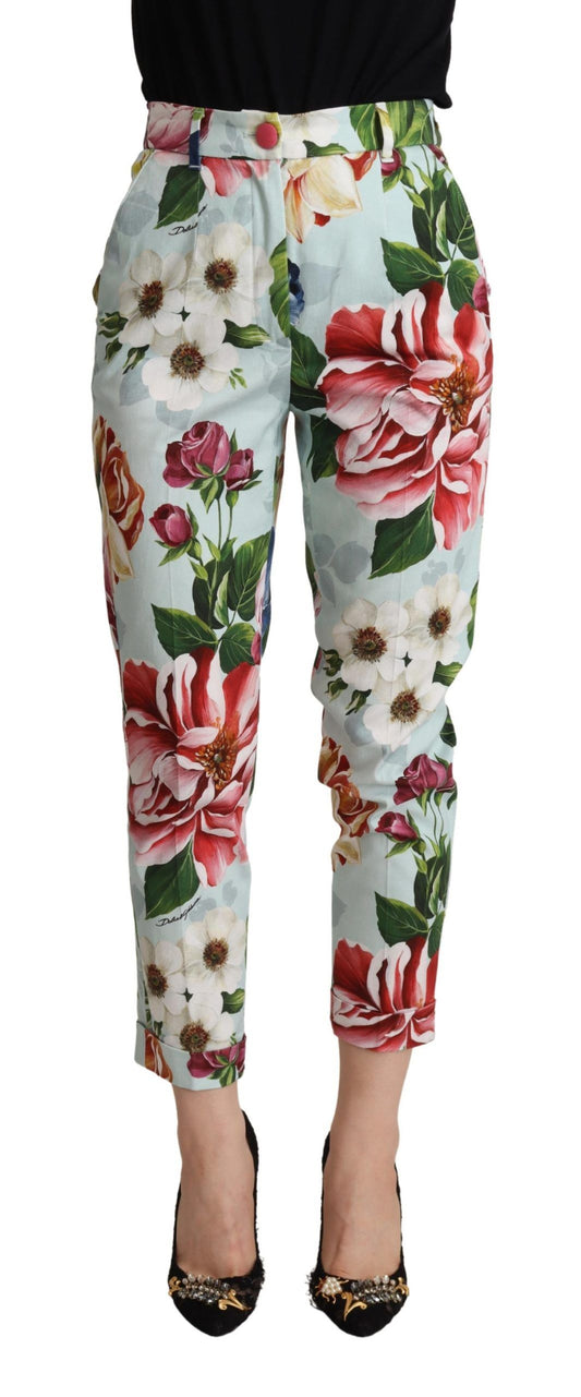 Realza tu estilo chic con pantalones cónicos florales