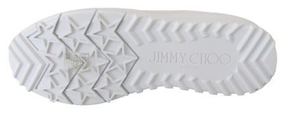 Elegantes zapatillas blancas de piel