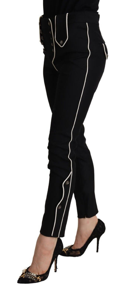 Pantalones elegantes de talle alto y corte entallado