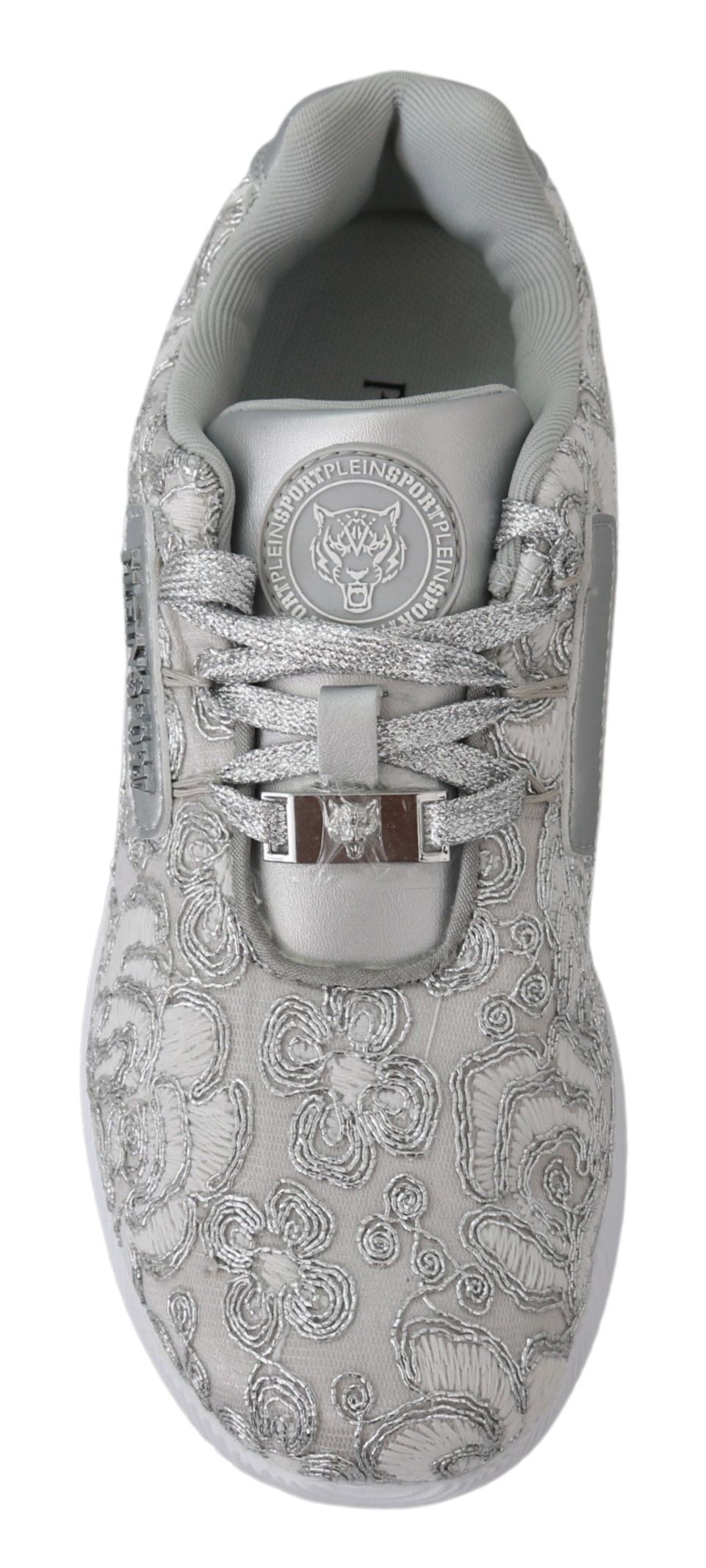 Zapatillas deportivas Joice con brillo plateado