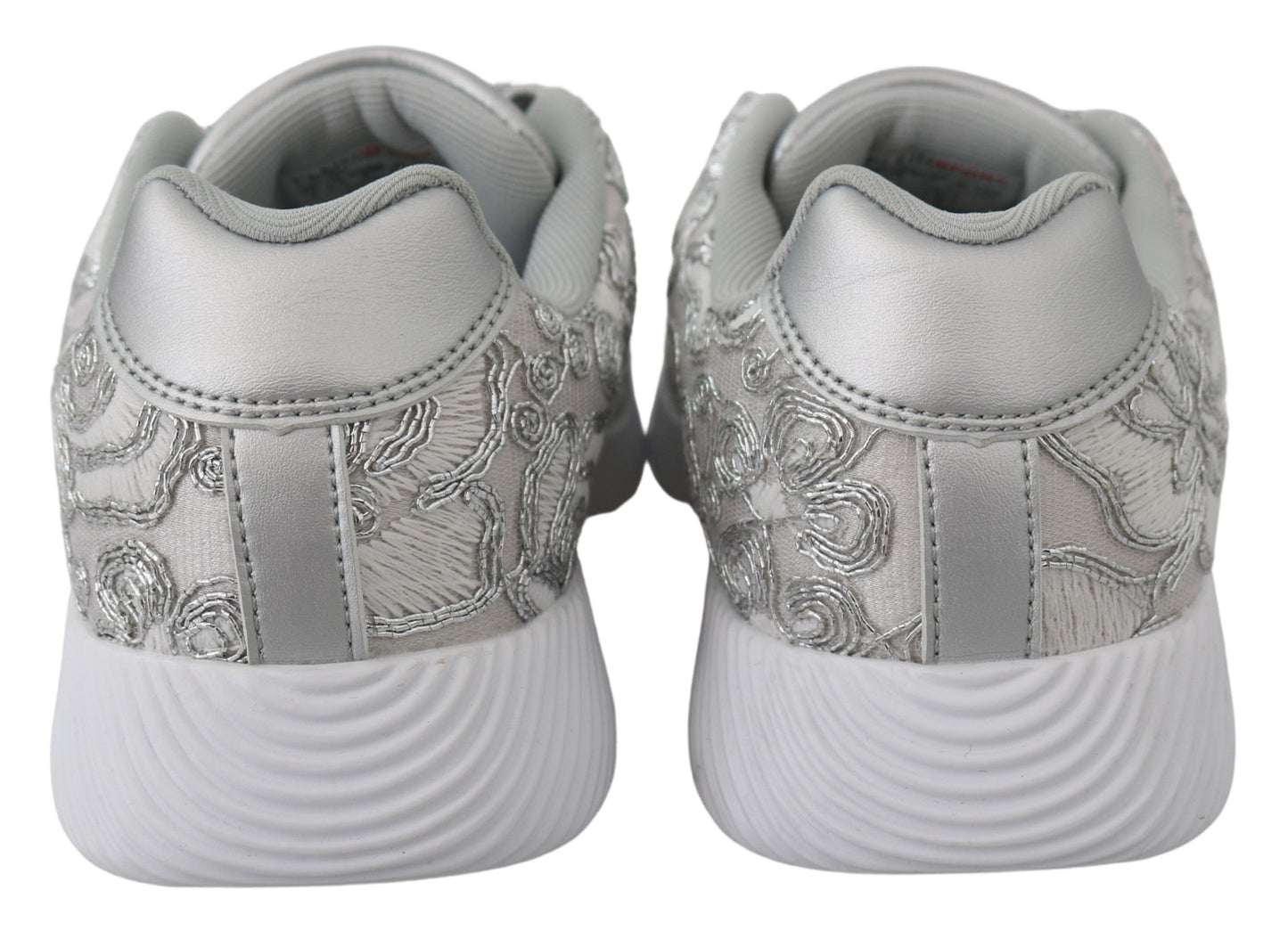 Zapatillas deportivas Joice con brillo plateado