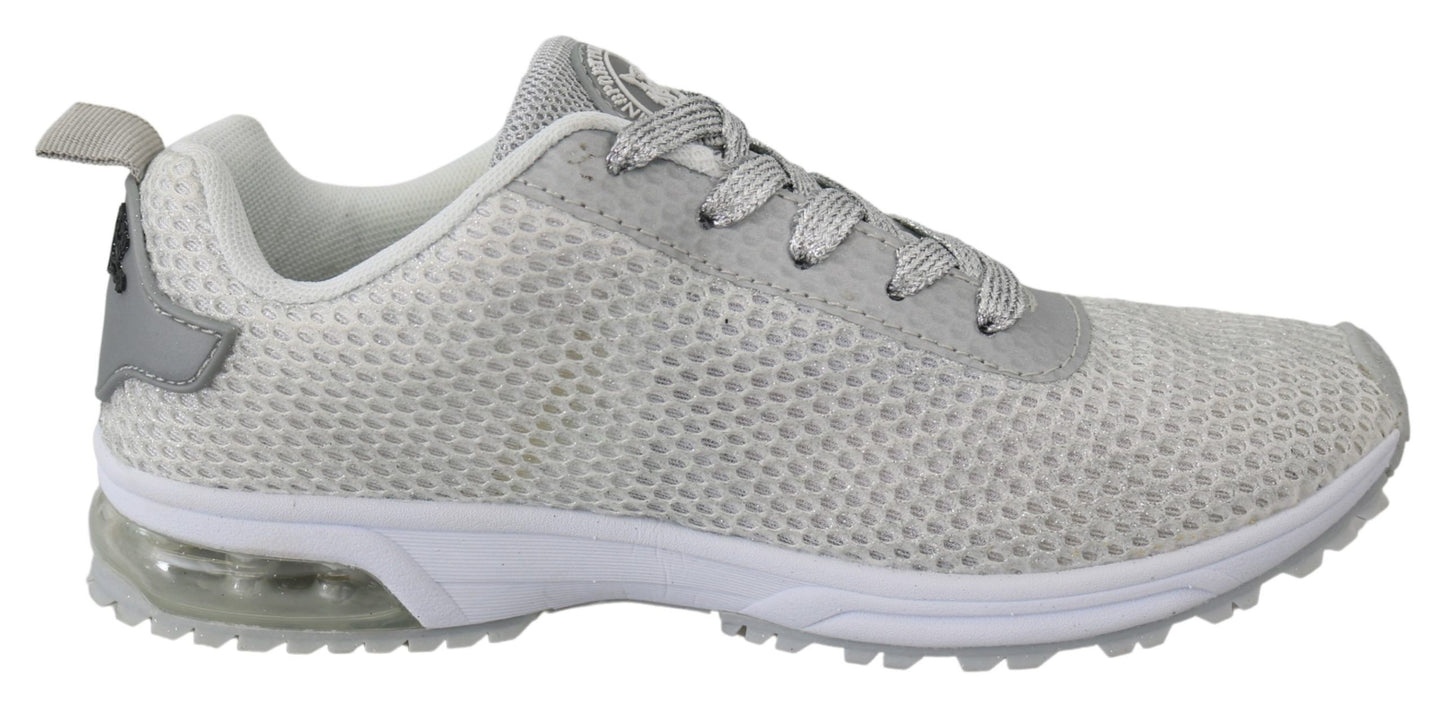 Zapatillas deportivas Gretel plateadas y glamurosas