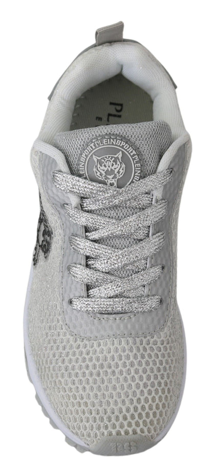 Zapatillas deportivas Gretel plateadas y glamurosas