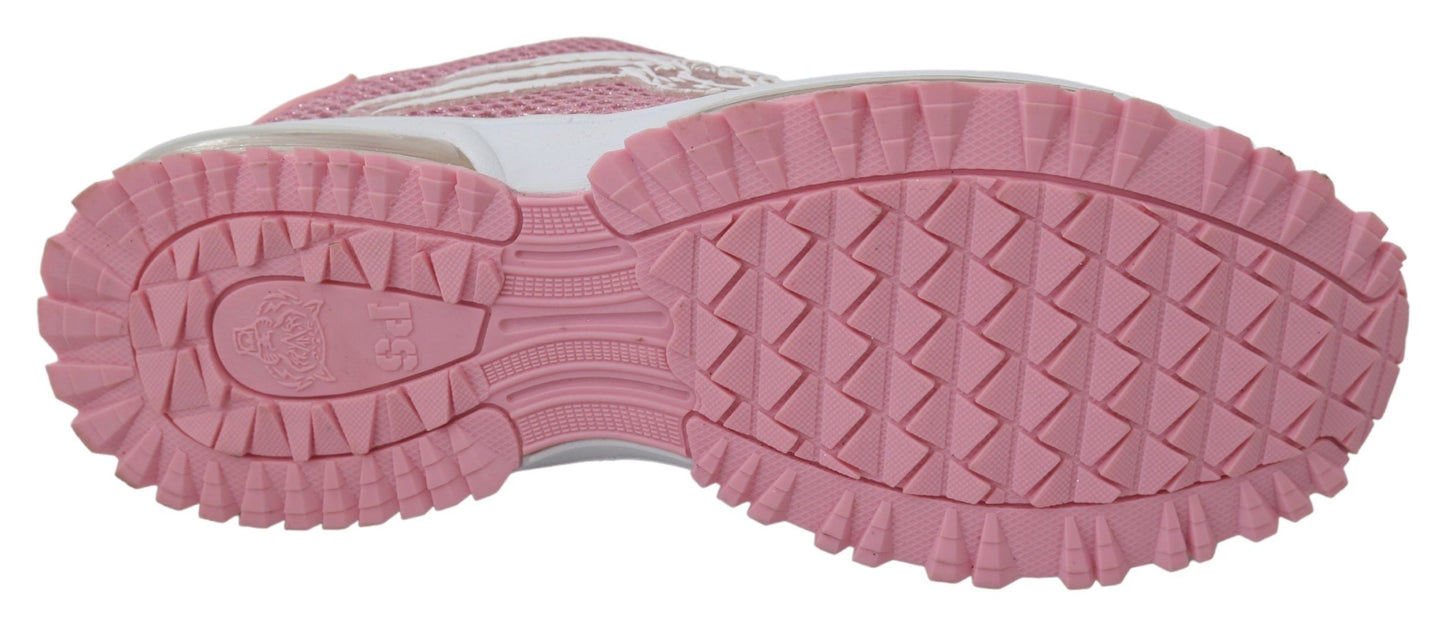 Zapatillas elegantes de alta costura en color rosa empolvado