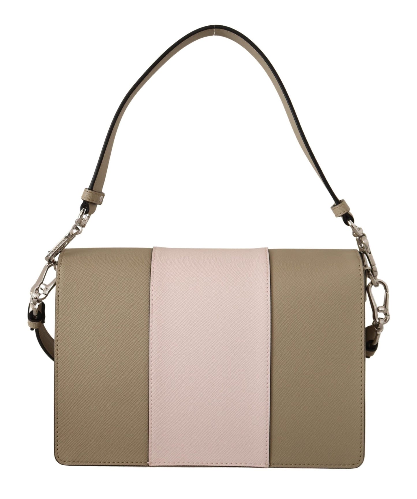 Bolso de hombro elegante color salvia con correas dobles