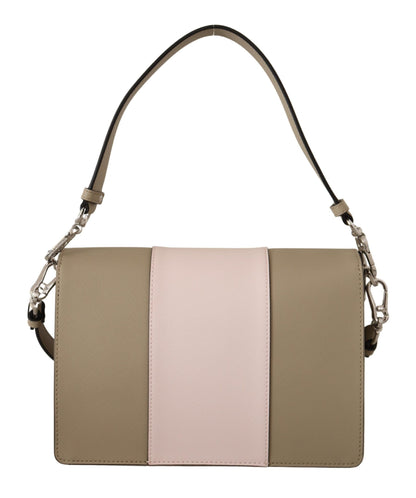Bolso de hombro elegante color salvia con correas dobles