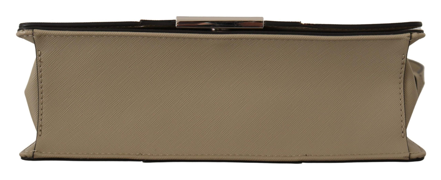 Bolso de hombro elegante color salvia con correas dobles