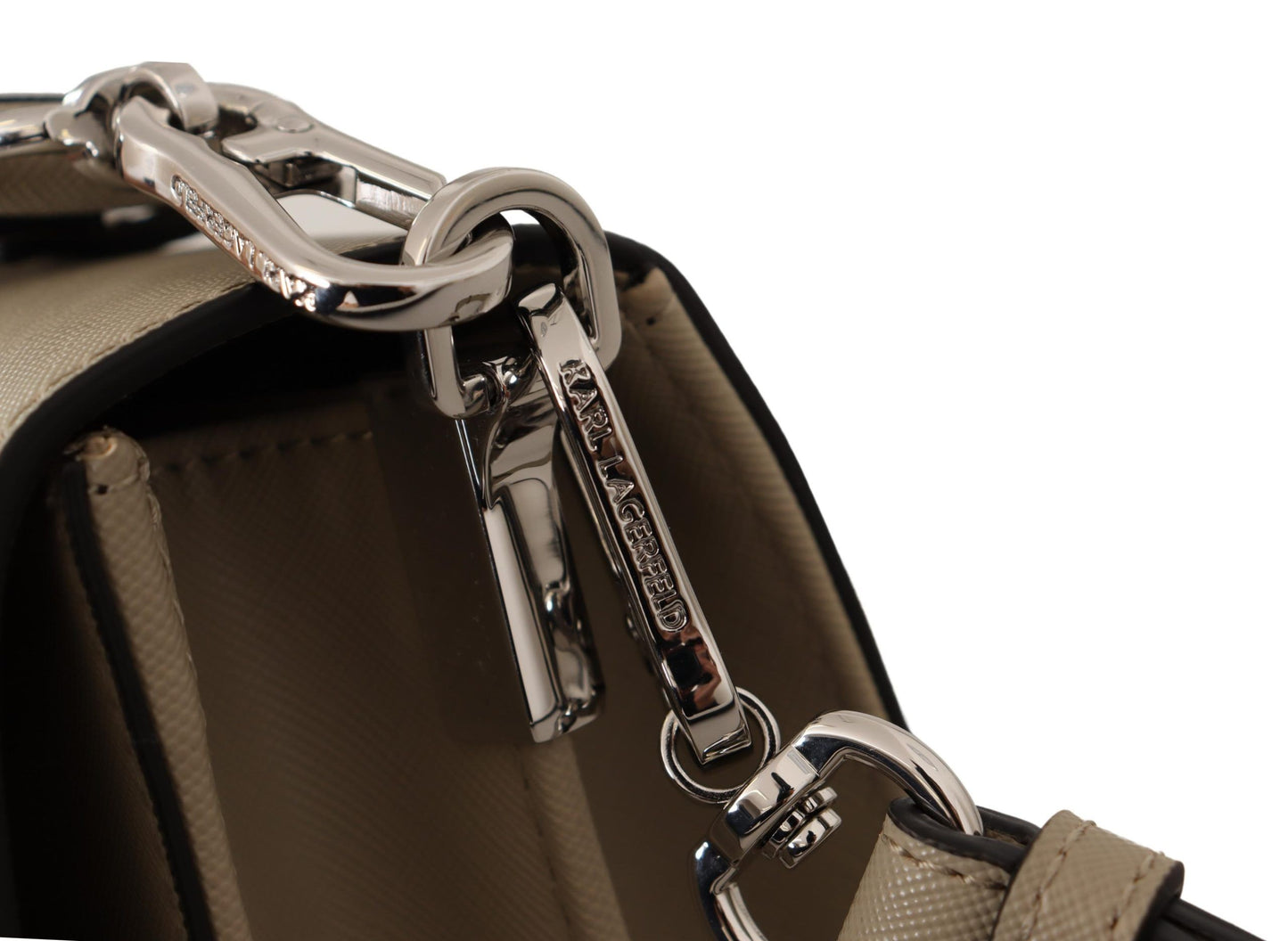 Bolso de hombro elegante color salvia con correas dobles