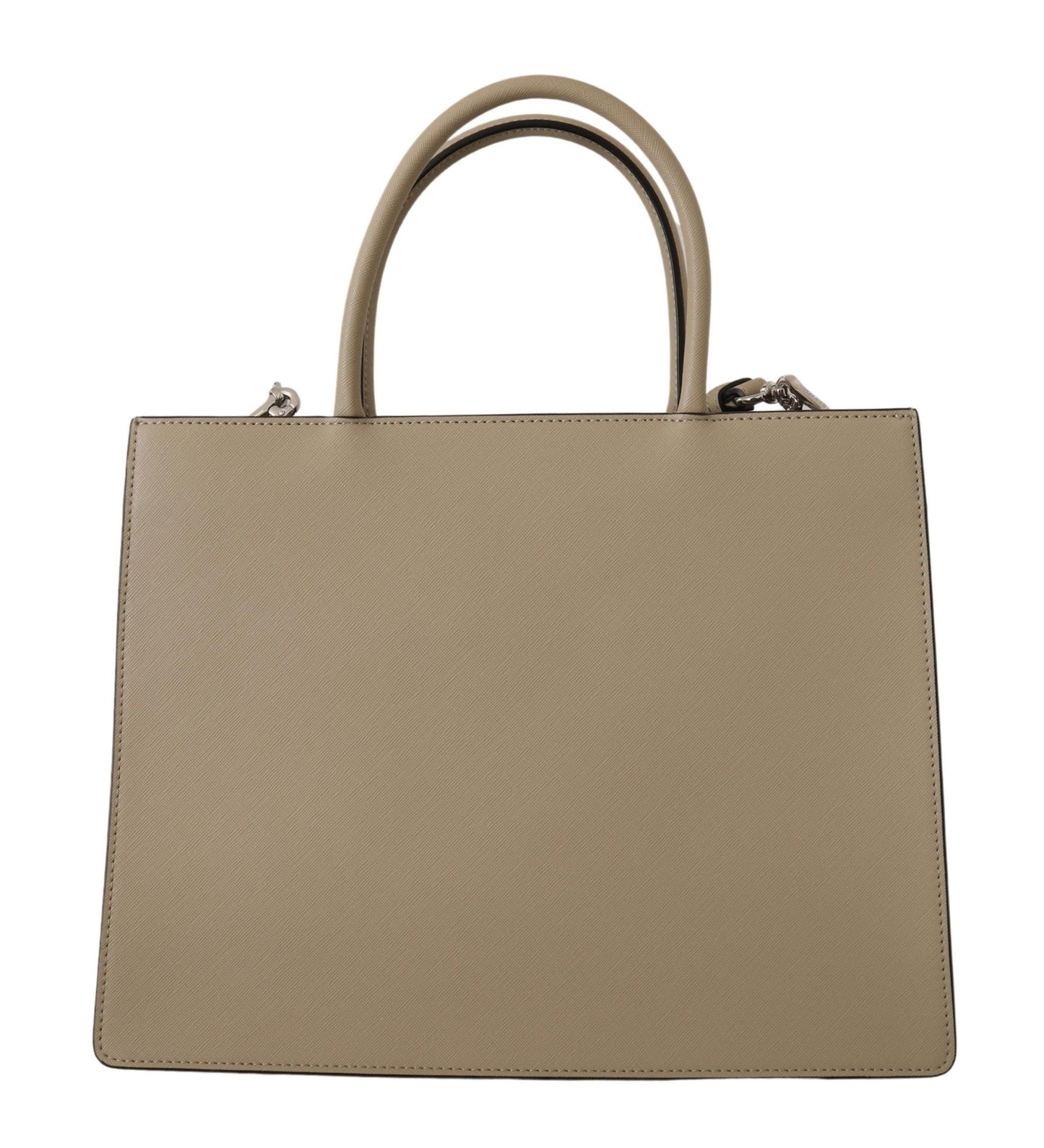 Elegante bolso de hombro tipo tote verde salvia