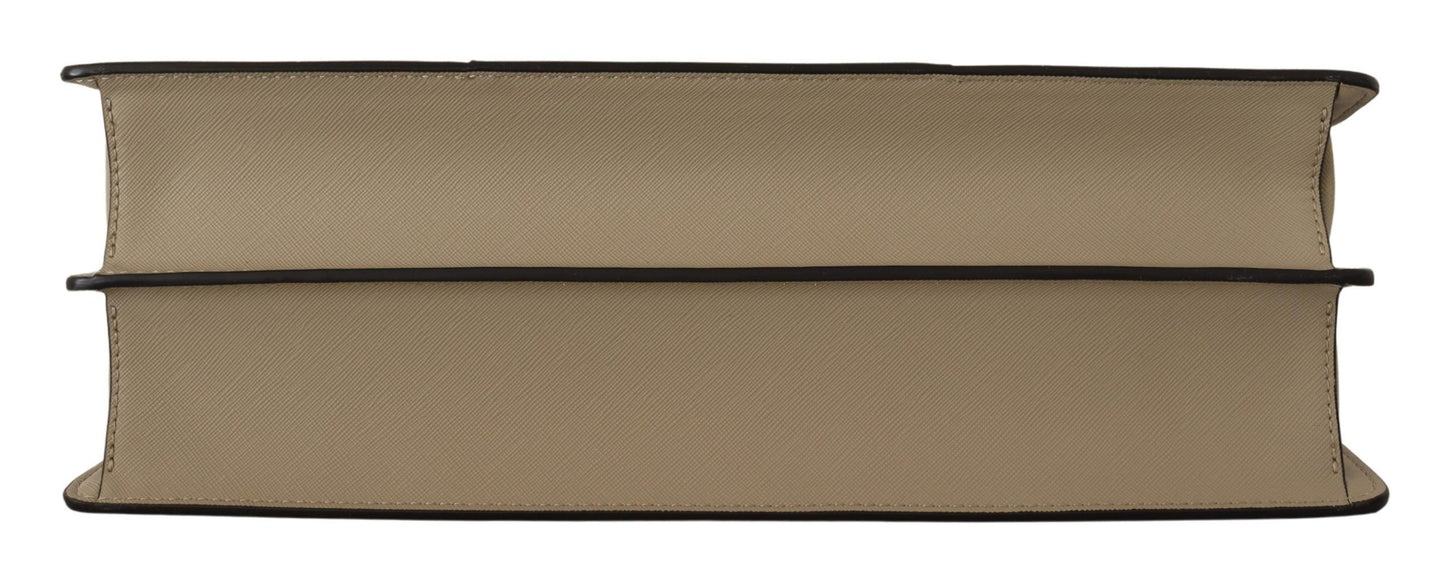 Elegante bolso de hombro tipo tote verde salvia