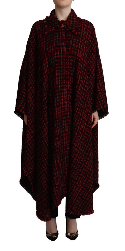 Chaqueta elegante de manga larga en rojo y negro