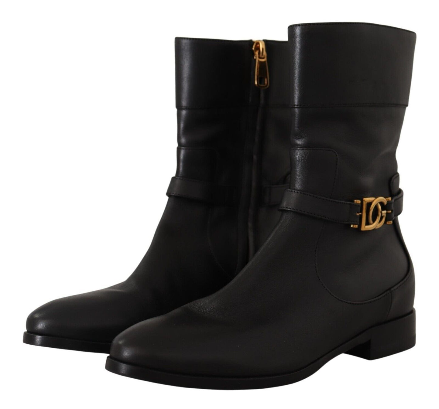 Botas de motociclista de cuero elegantes