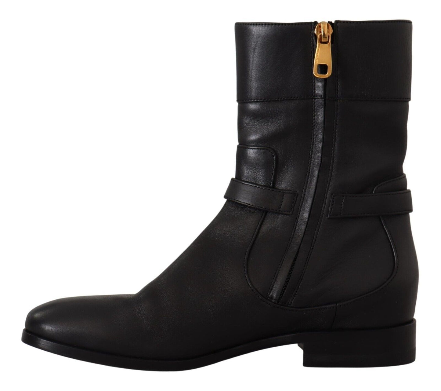 Botas de motociclista de cuero elegantes