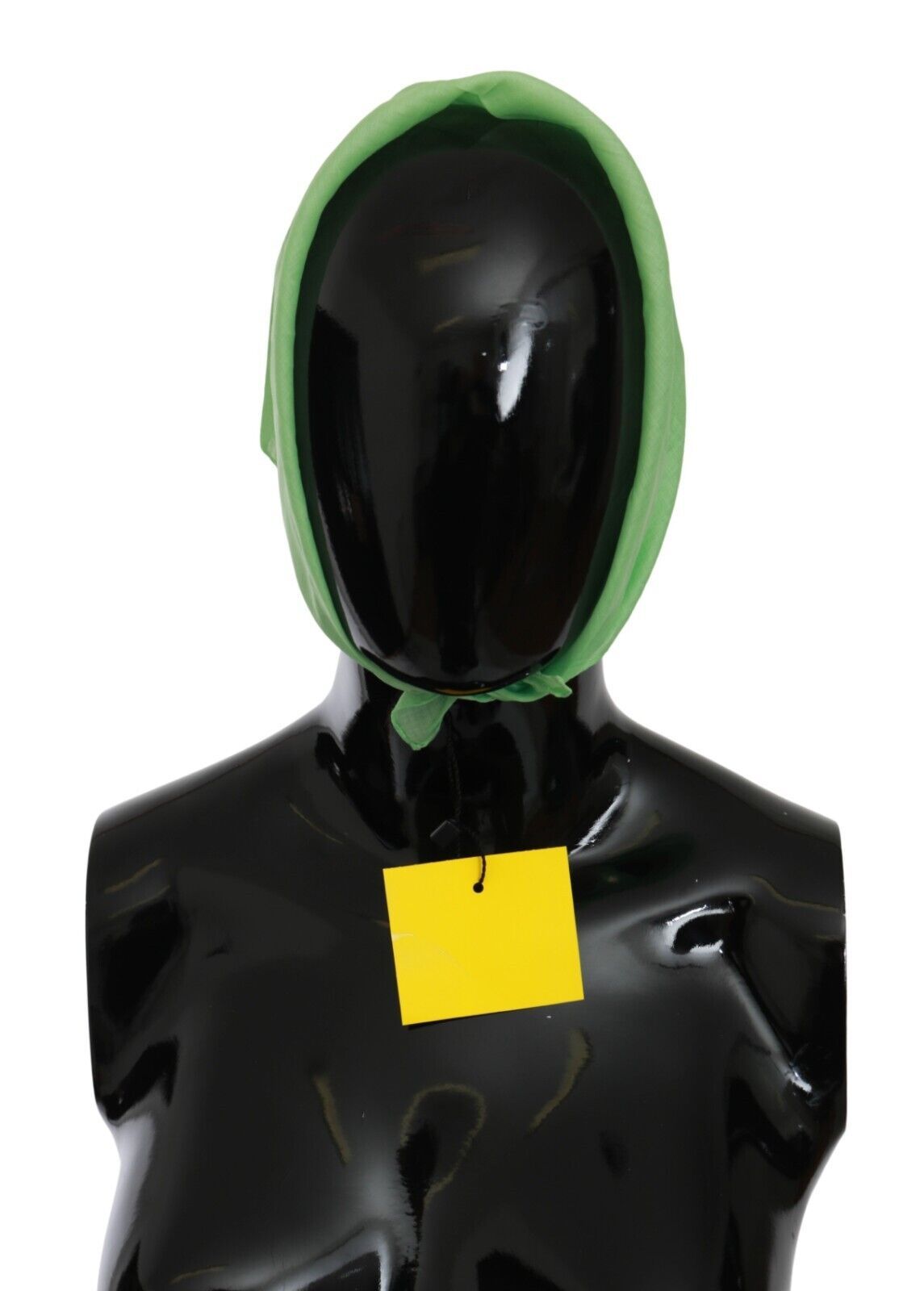 Elegante bufanda de lino verde manzana