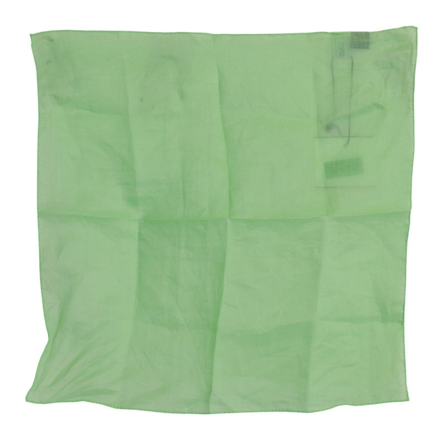 Elegante bufanda de lino verde manzana