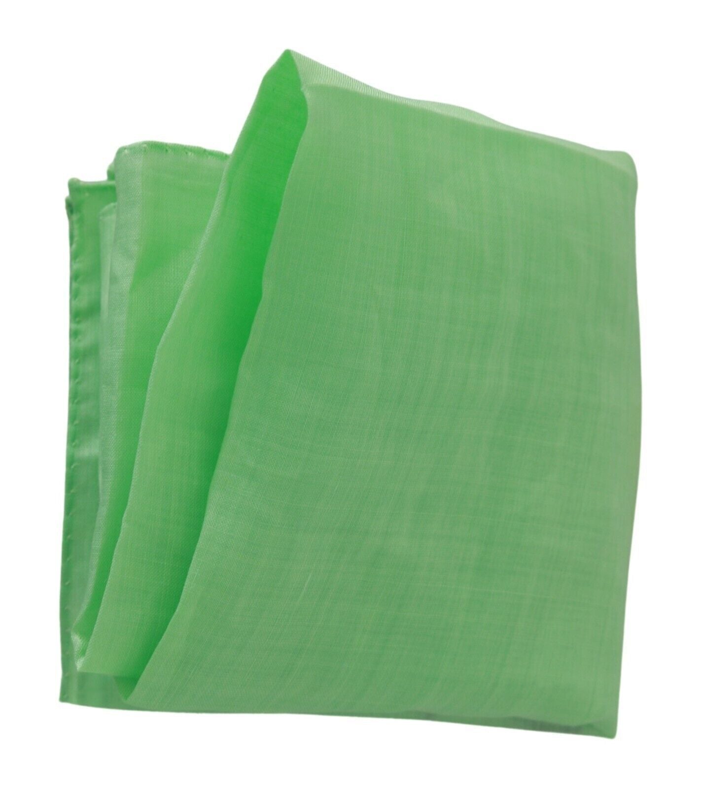 Elegante bufanda de lino verde manzana