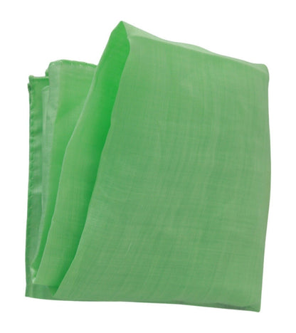 Elegante bufanda de lino verde manzana