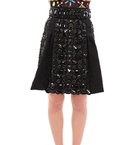 Falda Masterpiece con adornos de cristal negro