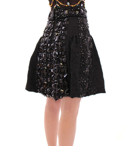 Falda Masterpiece con adornos de cristal negro