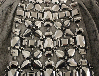 Falda Masterpiece con adornos de cristal negro