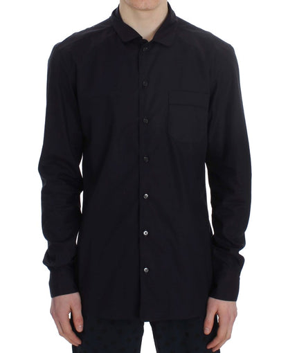 Camisón elegante de algodón a rayas moradas