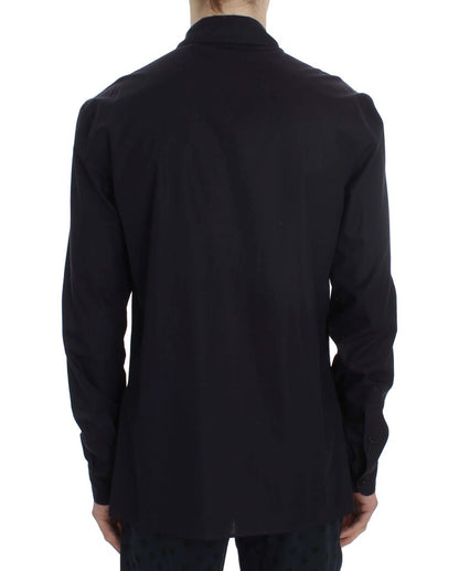 Camisón elegante de algodón a rayas moradas