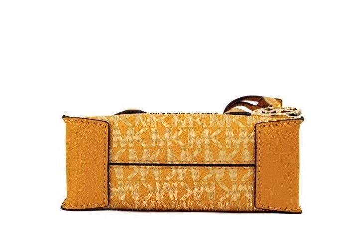 Bolso bandolera Mercer XS Honeycomb Gold Signature de PVC North South