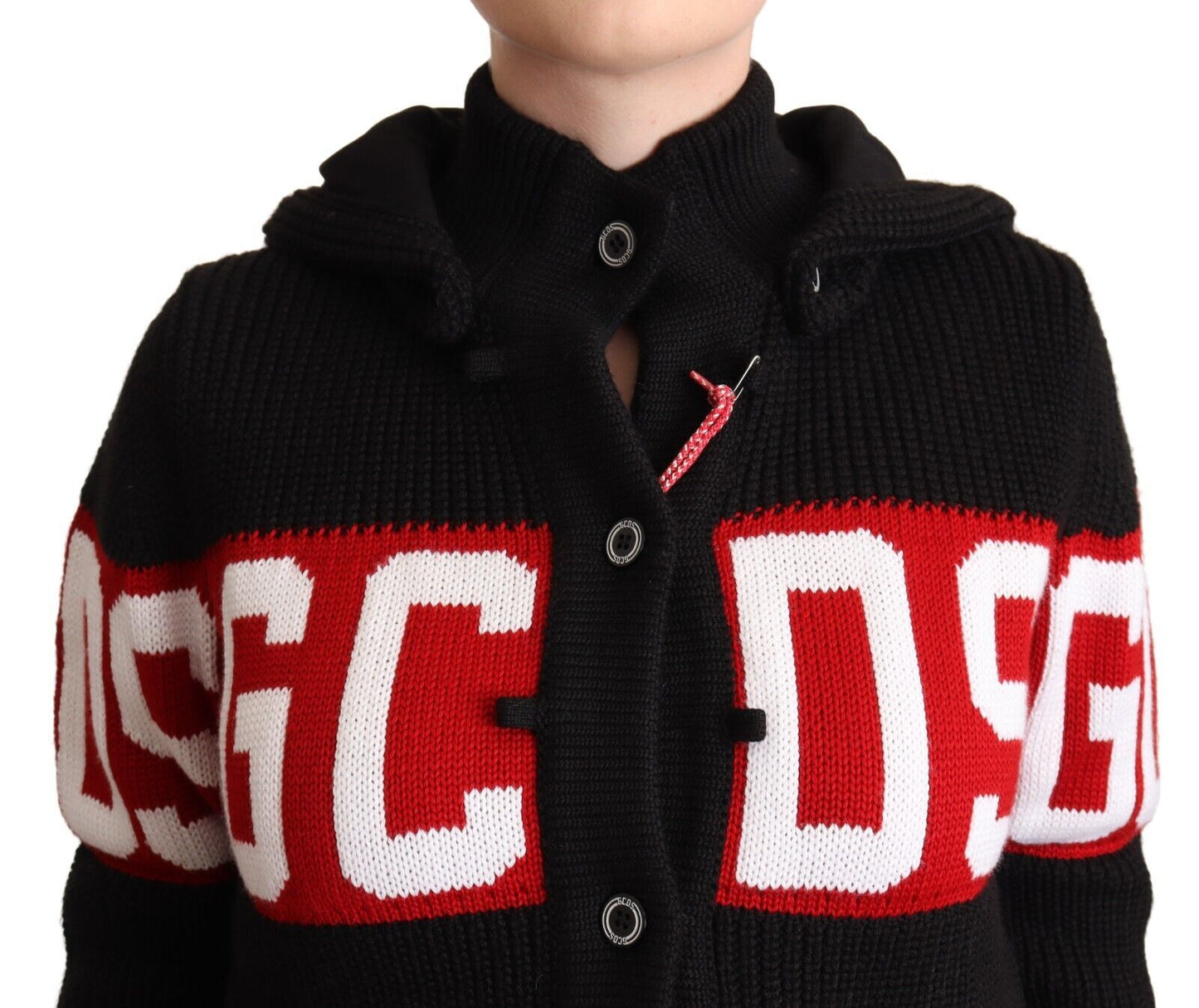 Chaqueta elegante de cachemira negra