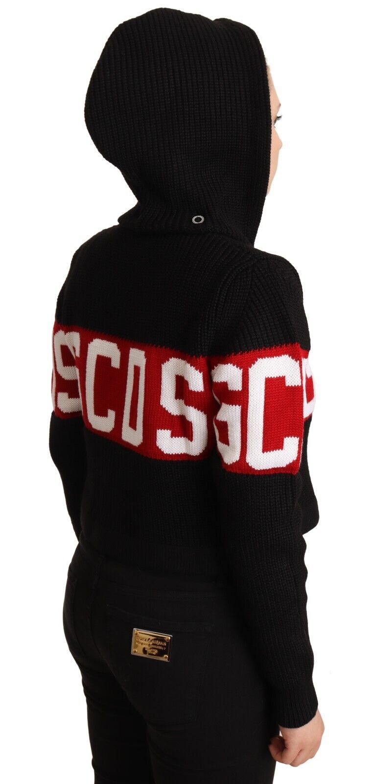 Chaqueta elegante de cachemira negra