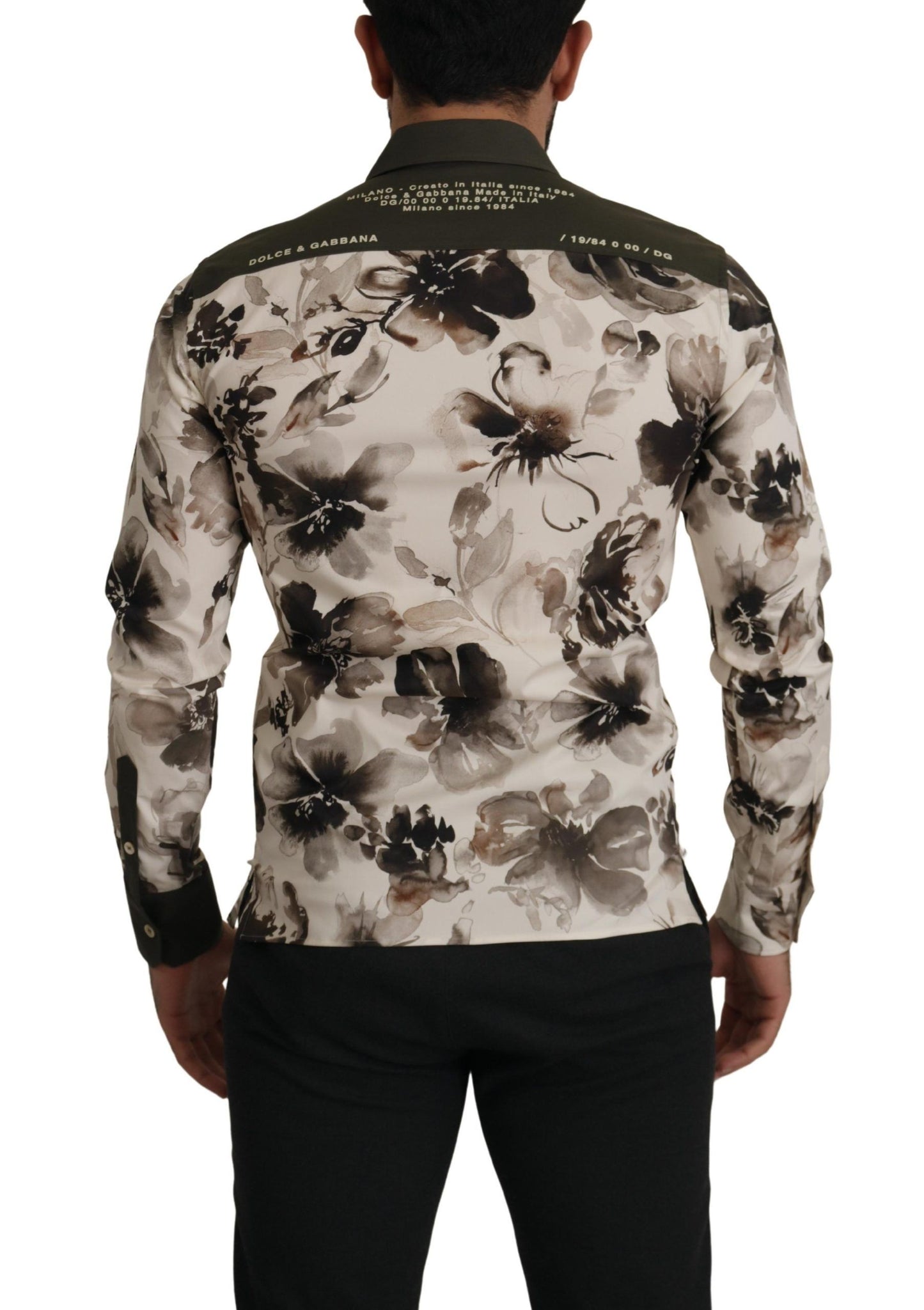 Camisa informal de algodón con estampado floral