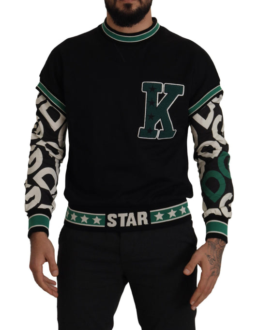 Suéter de cuello redondo Regal - Negro y verde
