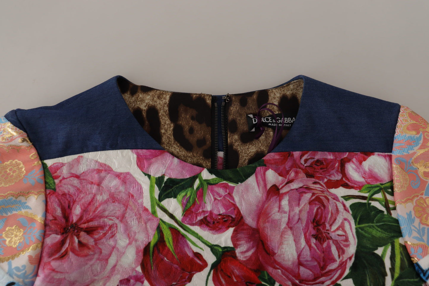 Vestido mini de patchwork - Elegancia multicolor